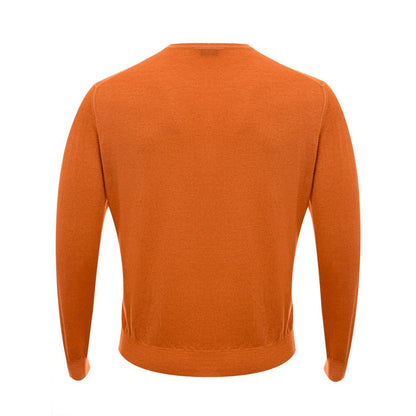 Gran Sasso Orange Wool Sweater by Gran Sasso