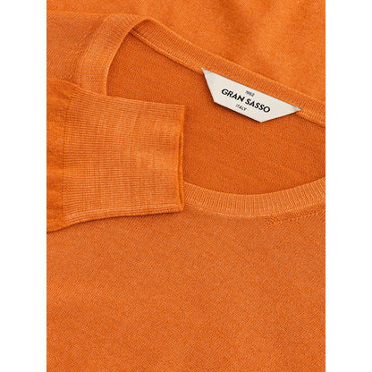 Gran Sasso Orange Wool Sweater by Gran Sasso