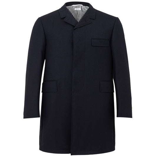 Veste élégante en laine Thom Browne en bleu signature