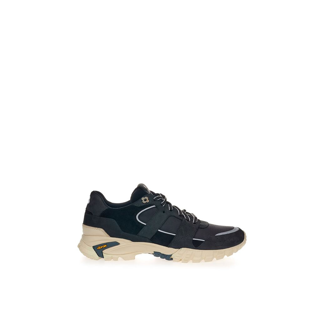 Lardini Black Suede Leather Sneaker by Lardini