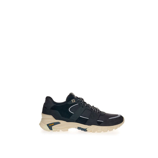 Lardini Black Suede Leather Sneaker by Lardini