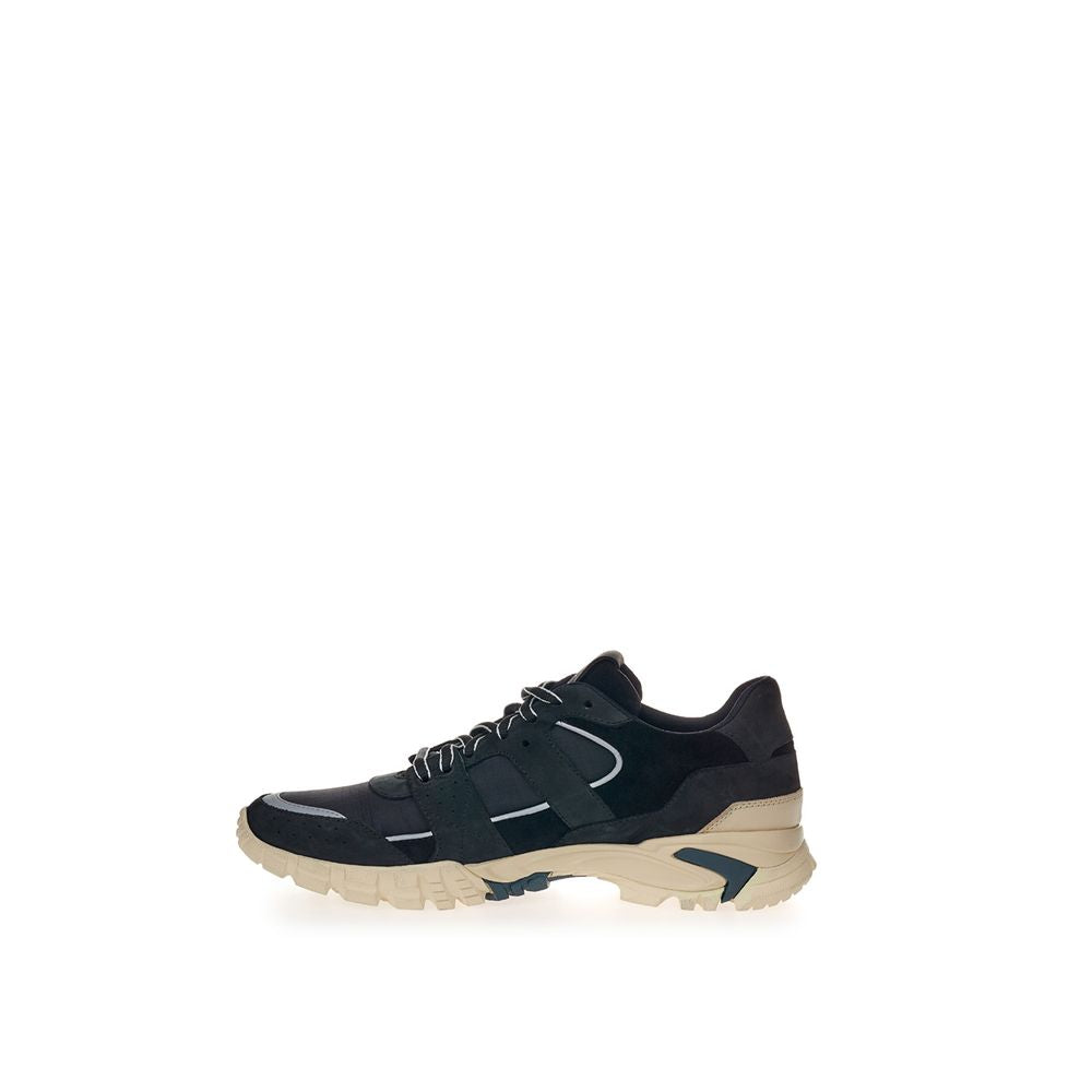Lardini Black Suede Leather Sneaker by Lardini