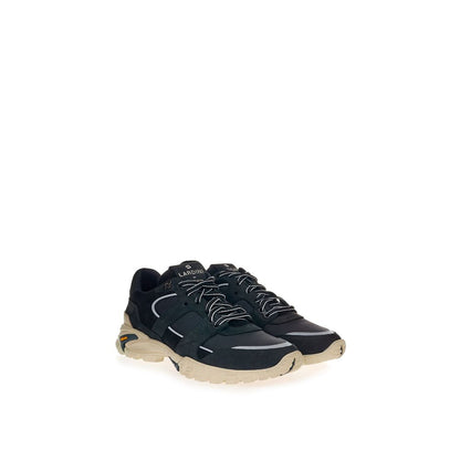 Lardini Black Suede Leather Sneaker by Lardini