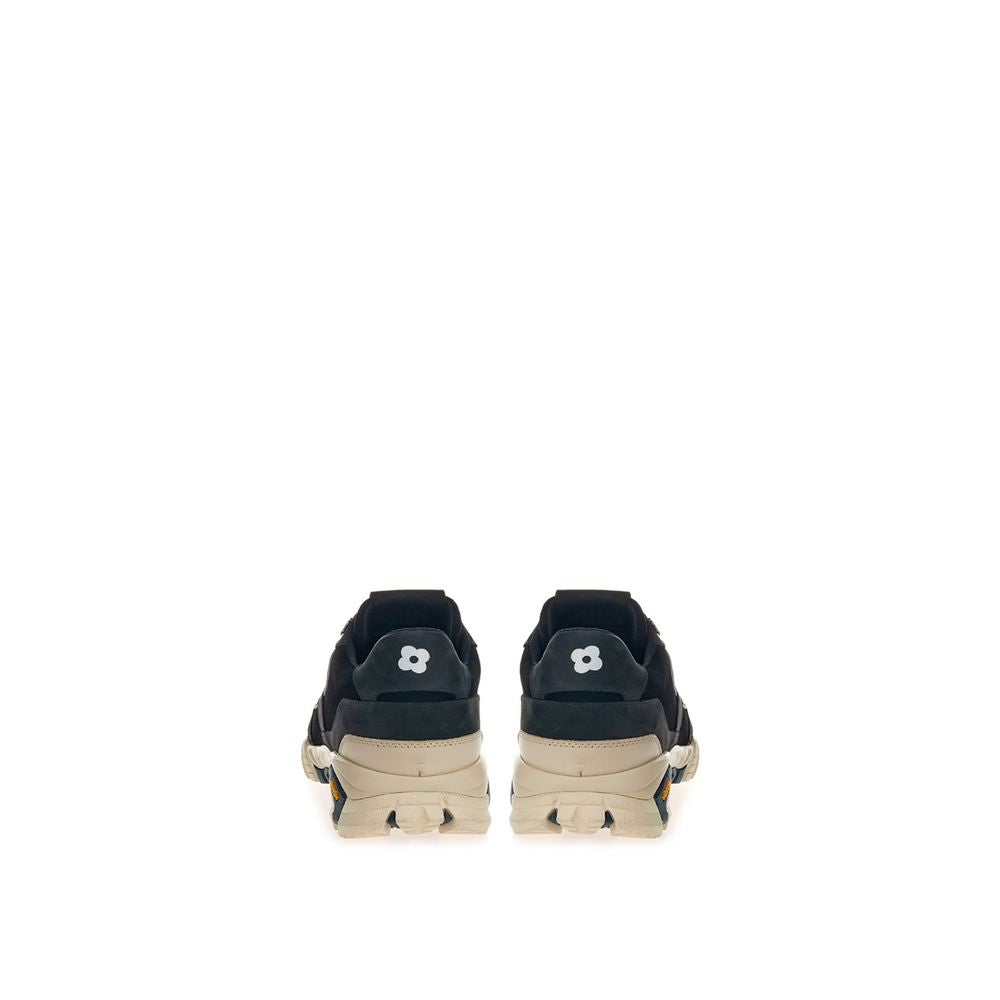 Lardini Black Suede Leather Sneaker by Lardini