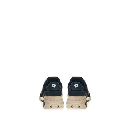 Lardini Black Suede Leather Sneaker by Lardini