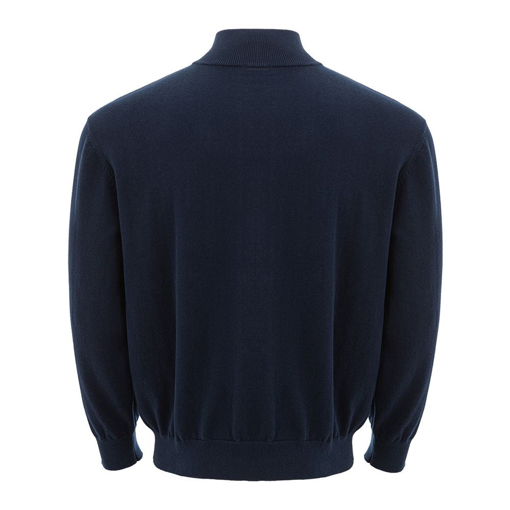 Armani Exchange Blue Cotton Sweater by Armani Exchange