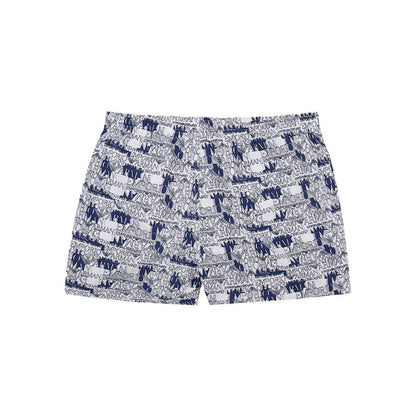 Short de bain élégant en polyester blanc Emporio Armani