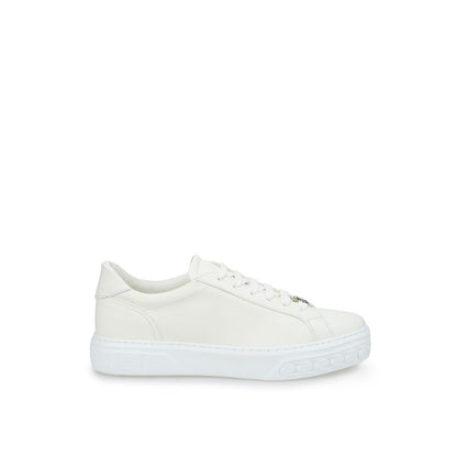 Casadei Sleek White Leather Sneakers by Casadei