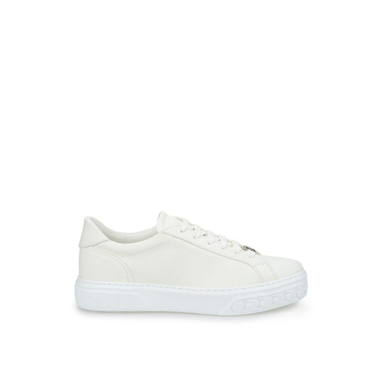 Casadei Sleek White Leather Sneakers by Casadei