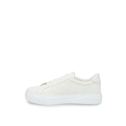 Casadei Sleek White Leather Sneakers by Casadei
