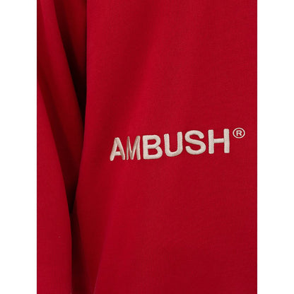Ambush Elevated Red Cotton Sweater by Ambush