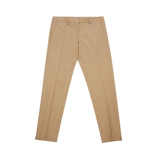 Lardini Elegant Brown Cotton Trousers for Women by Lardini