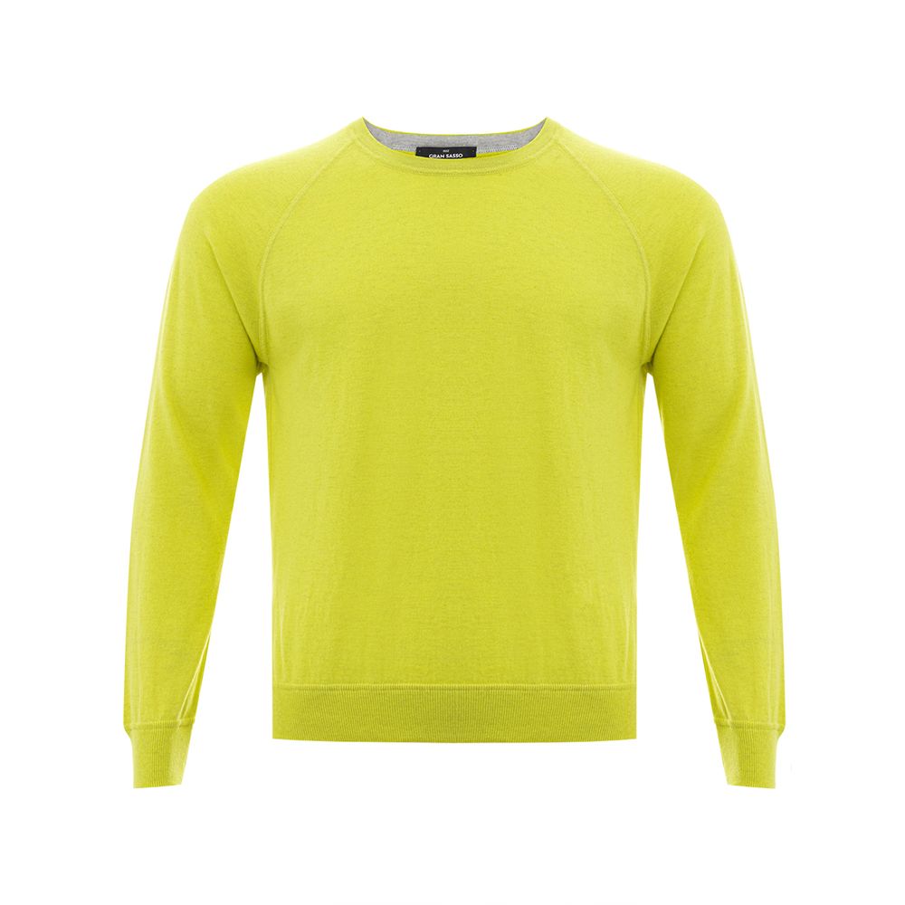 Gran Sasso Sunny Yellow Italian Cotton Sweater by Gran Sasso