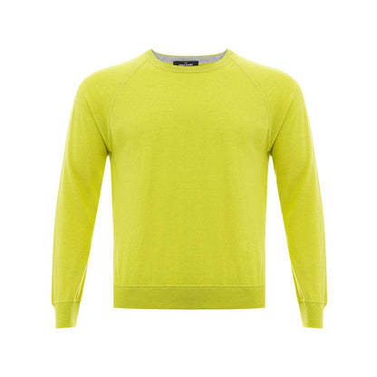 Gran Sasso Sunny Yellow Italian Cotton Sweater by Gran Sasso