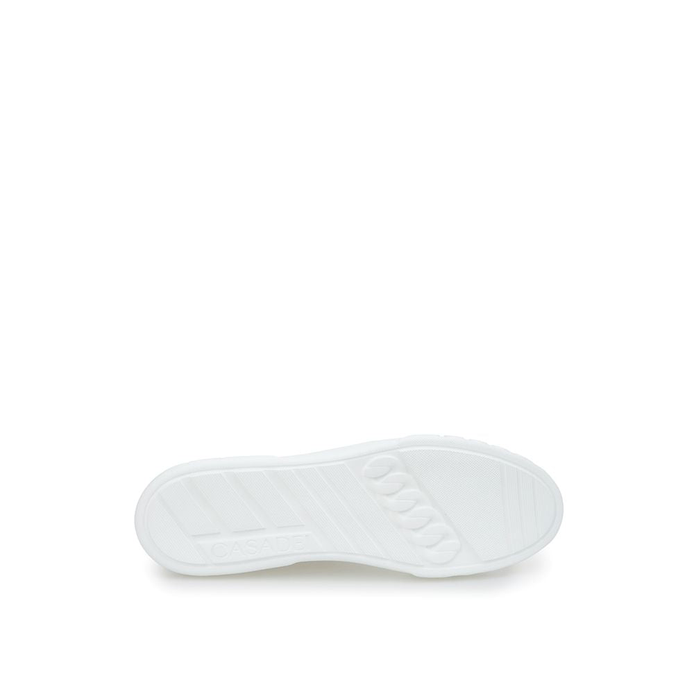 Casadei Sleek White Leather Sneakers by Casadei