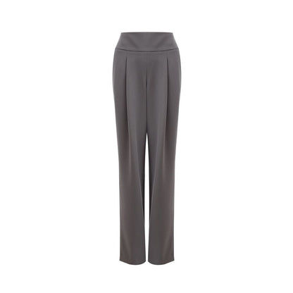 Lardini Chic Gray Wool Trousers for Sophisticated Style by Lardini