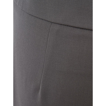 Lardini Chic Gray Wool Trousers for Sophisticated Style by Lardini