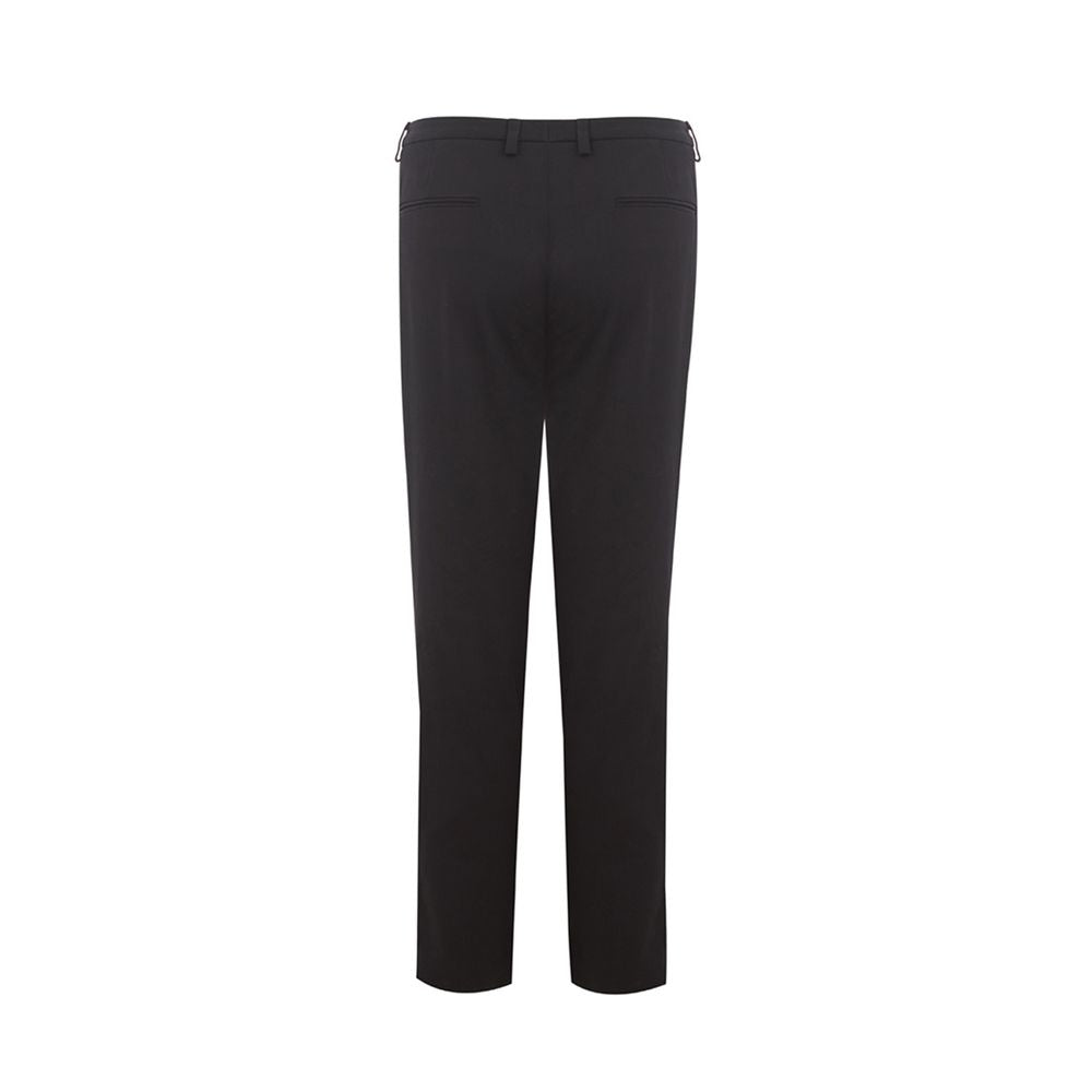 Lardini Italian Elegance Cotton Black Trousers by Lardini