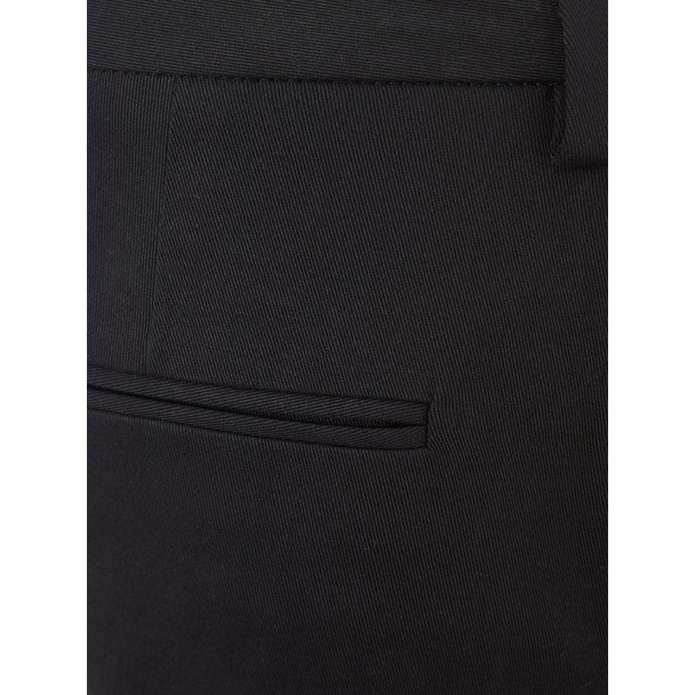 Lardini Italian Elegance Cotton Black Trousers by Lardini