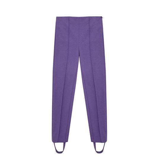 Lardini Elegant Purple Viscose Pants by Lardini