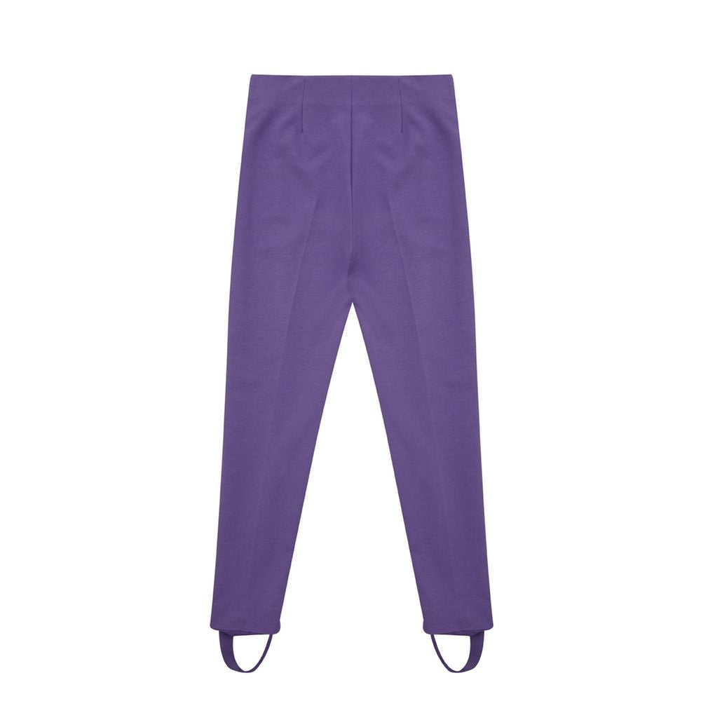 Lardini Elegant Purple Viscose Pants by Lardini
