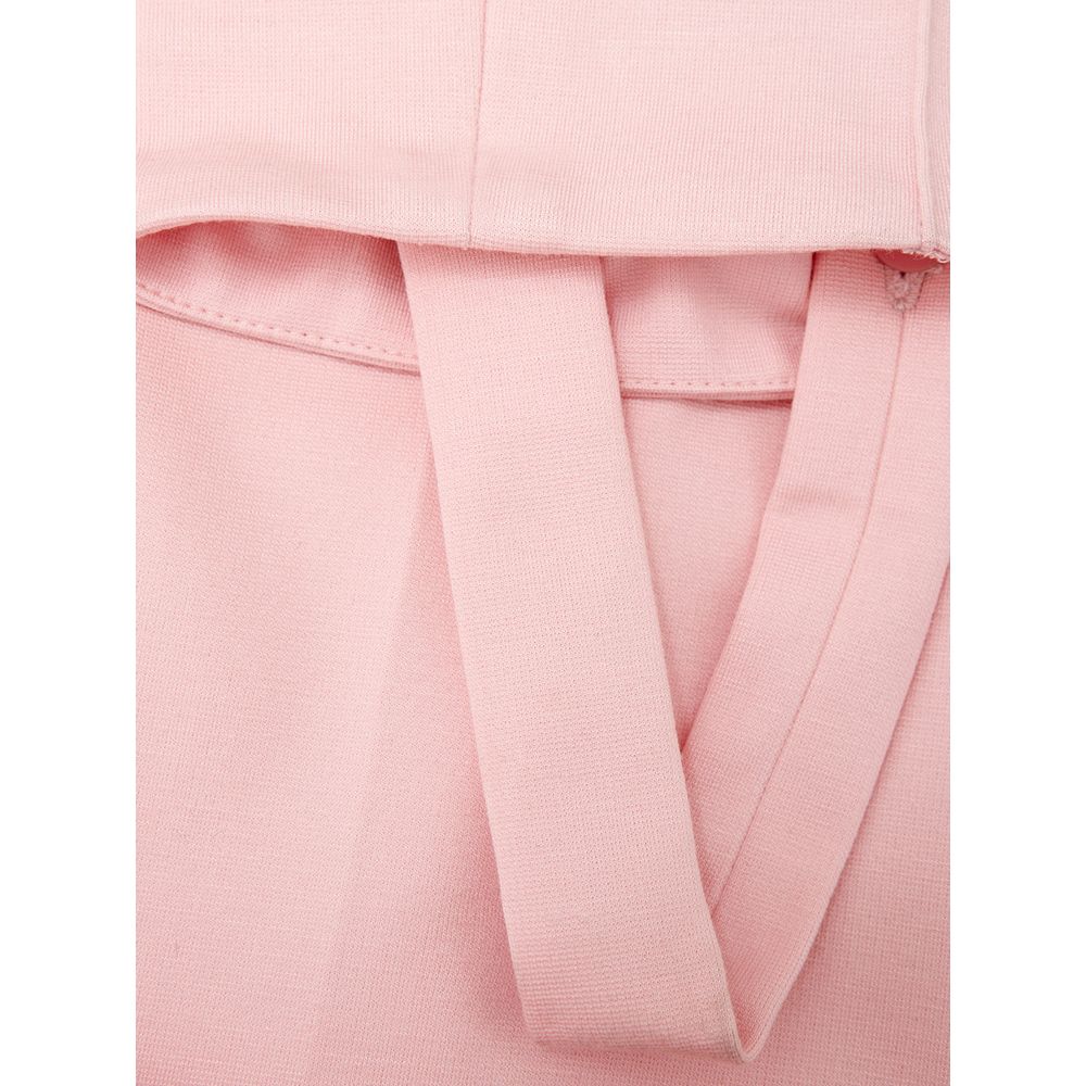 Lardini Elegant Pink Viscose Pants for Chic Style by Lardini