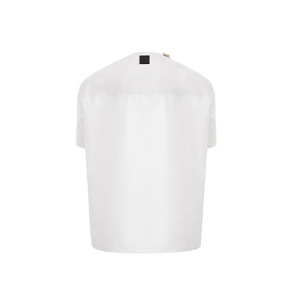 Pull en coton blanc Emporio Armani