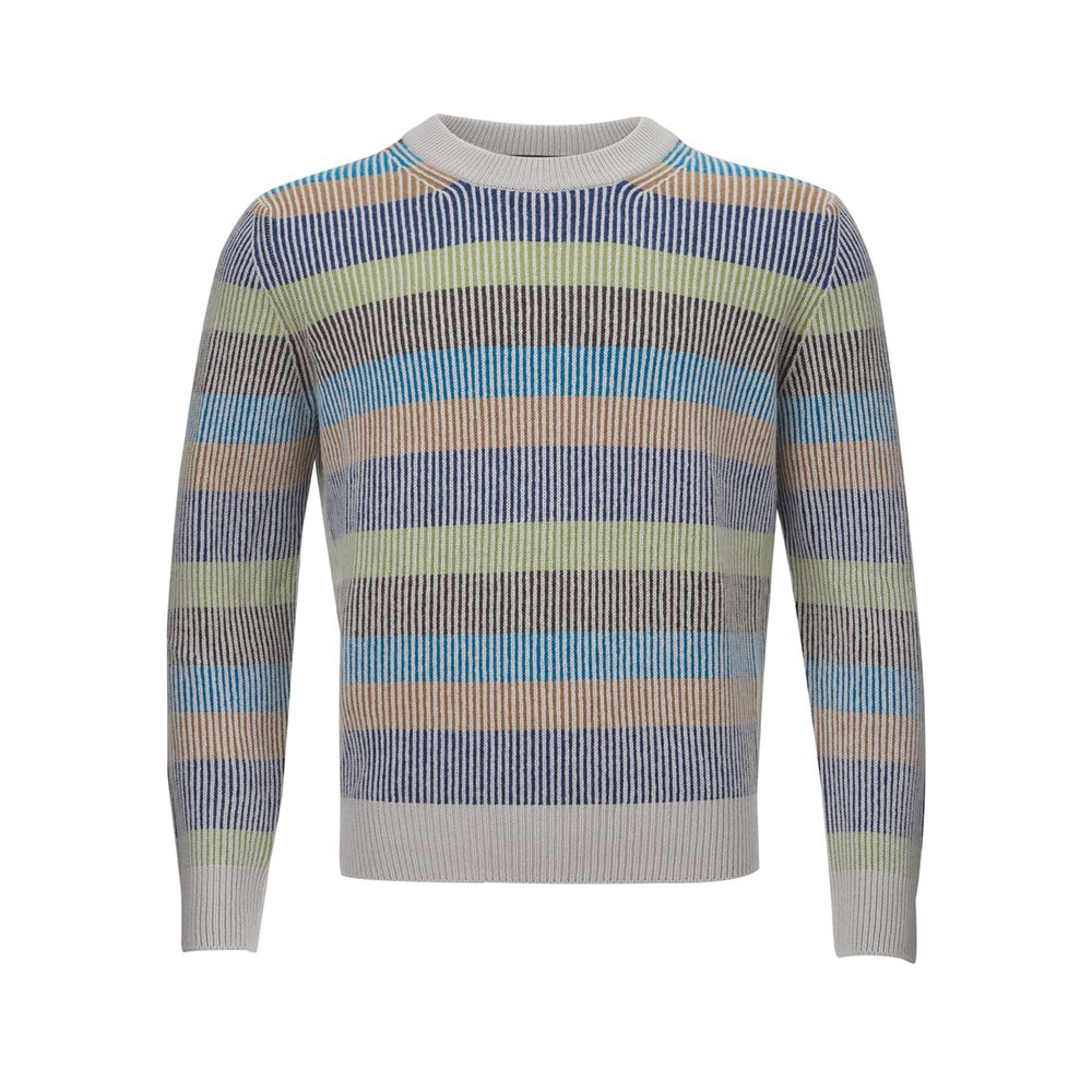 Gran Sasso Elegant Multicolor Cashmere Sweater for Men by Gran Sasso
