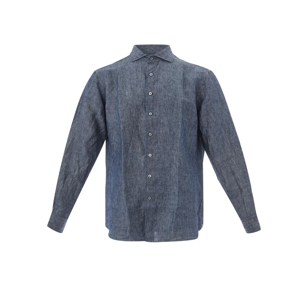 Lardini Elegant Flax Blue Shirt for Men by Lardini