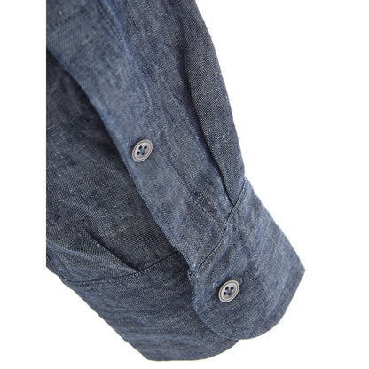 Lardini Elegant Flax Blue Shirt for Men by Lardini