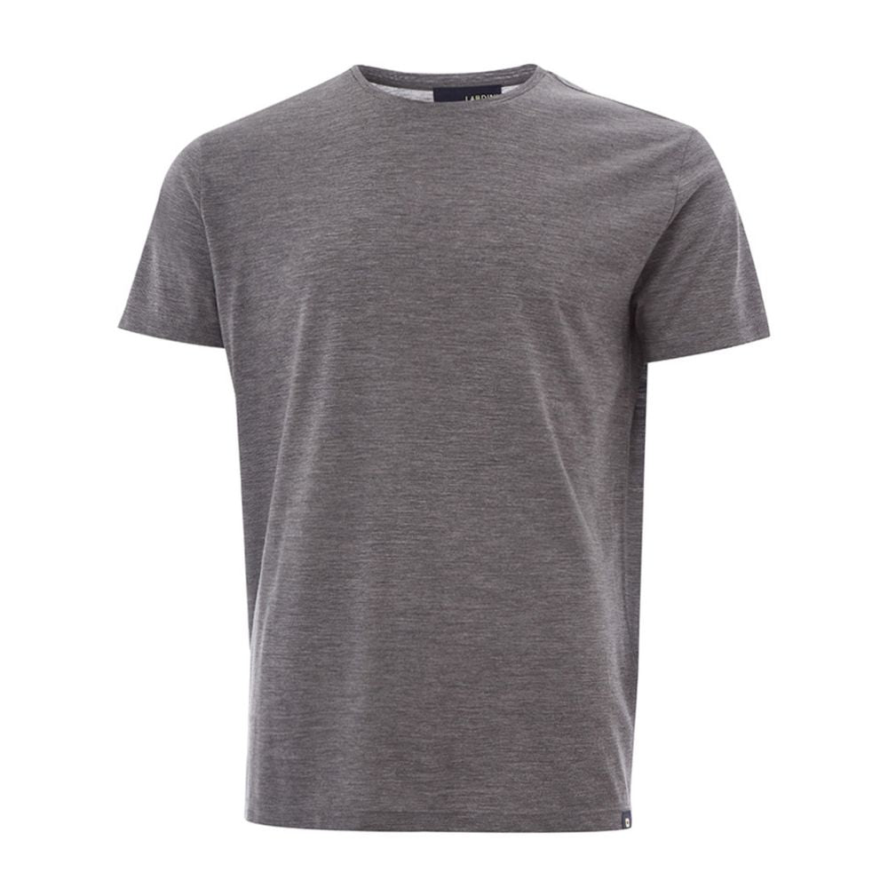 Lardini Elegant Gray Woolen Designer T-Shirt by Lardini