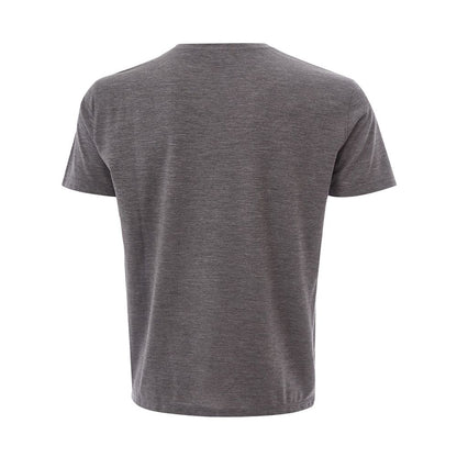 Lardini Elegant Gray Woolen Designer T-Shirt by Lardini