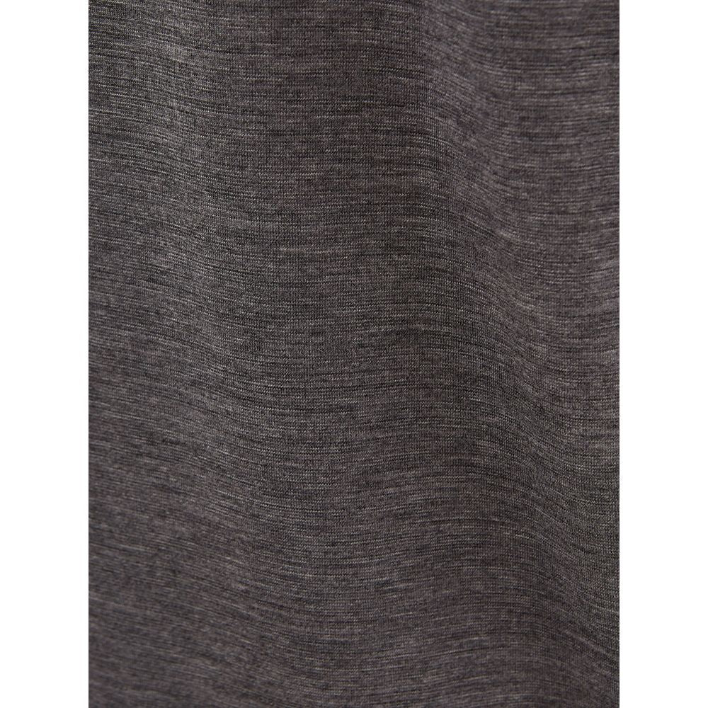 Lardini Elegant Gray Woolen Designer T-Shirt by Lardini