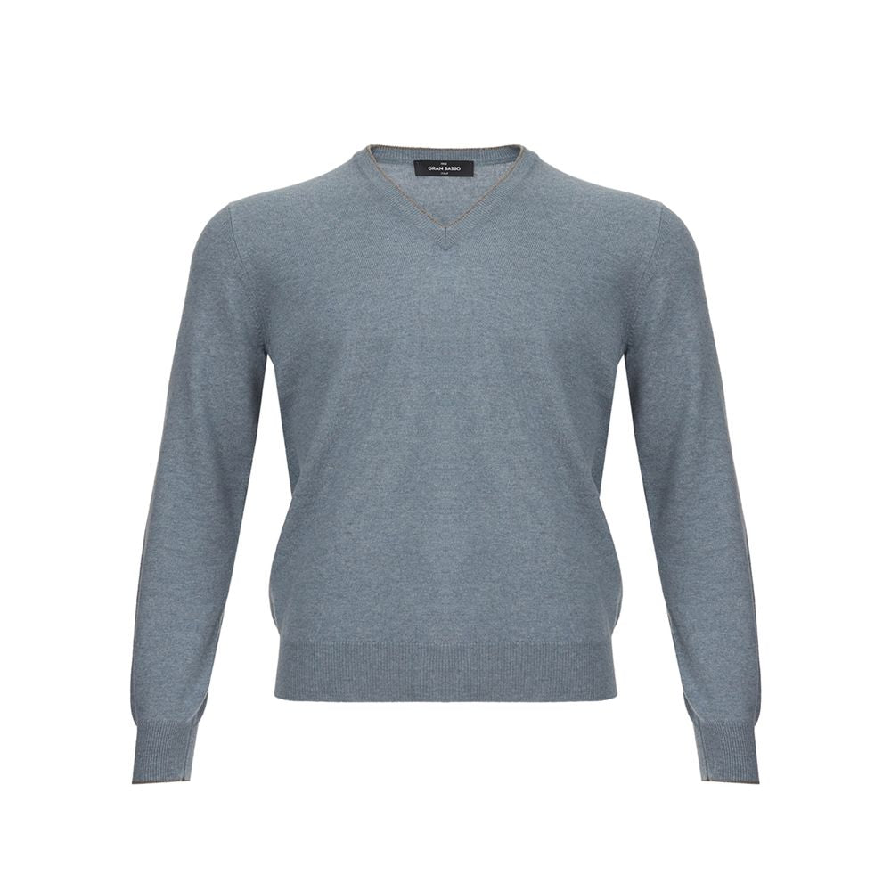 Gran Sasso Elegant Cashmere Sweater in Chic Gray by Gran Sasso