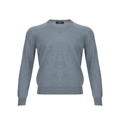 Gran Sasso Elegant Cashmere Sweater in Chic Gray by Gran Sasso
