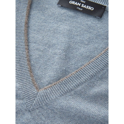 Gran Sasso Elegant Cashmere Sweater in Chic Gray by Gran Sasso