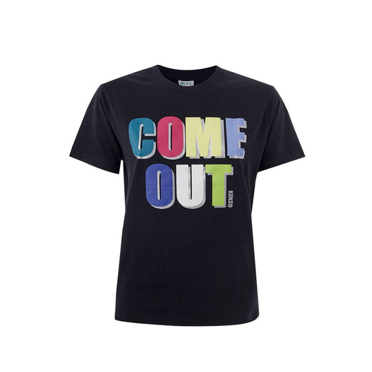 Kenzo Elegant Cotton Tee in Timeless Black by Kenzo