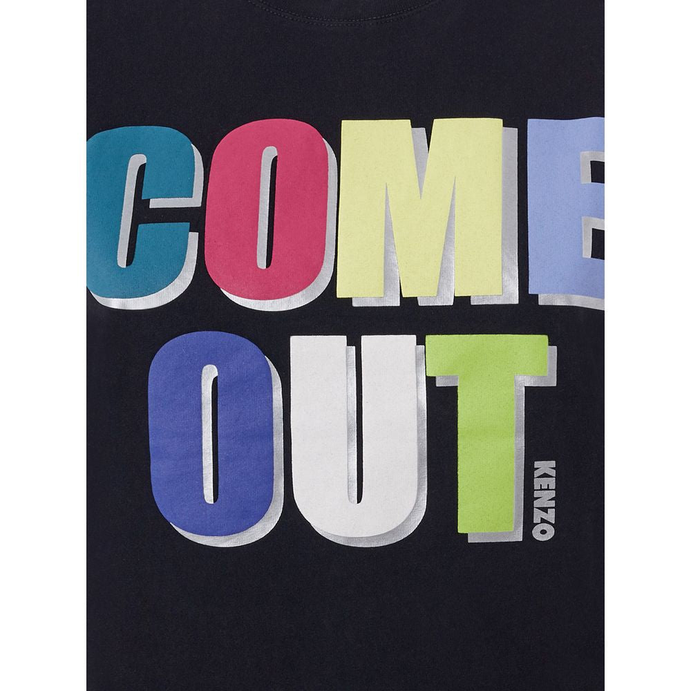 Kenzo Elegant Cotton Tee in Timeless Black by Kenzo