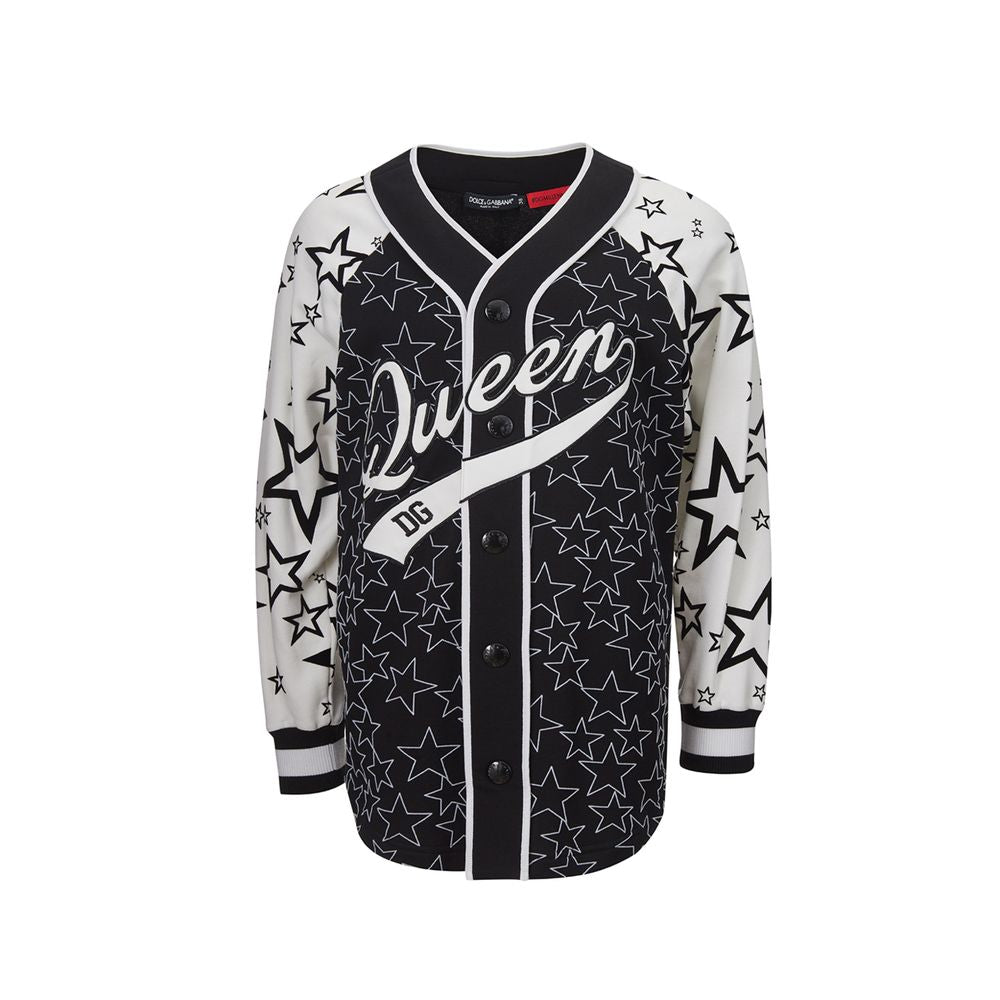 Dolce & Gabbana Chic Black Cotton Sweater for Women by Dolce & Gabbana