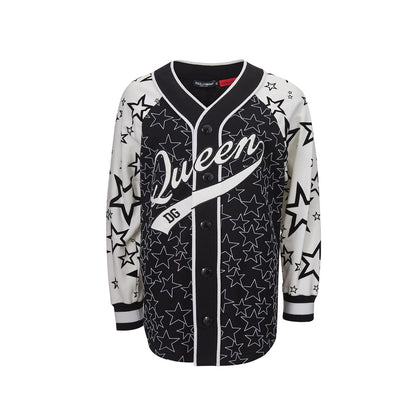 Dolce & Gabbana Chic Black Cotton Sweater for Women by Dolce & Gabbana