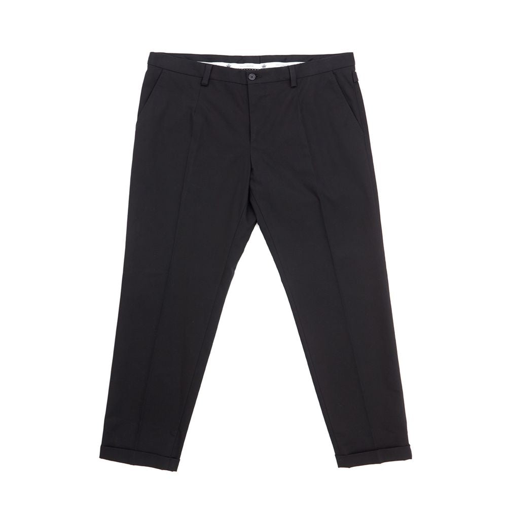 Dolce & Gabbana Elegant Black Cotton Pants for Men by Dolce & Gabbana