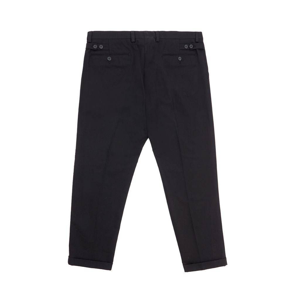 Dolce & Gabbana Elegant Black Cotton Pants for Men by Dolce & Gabbana