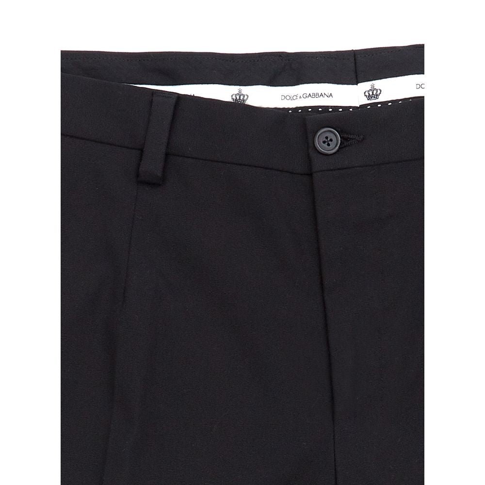 Dolce & Gabbana Elegant Black Cotton Pants for Men by Dolce & Gabbana