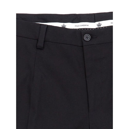 Dolce & Gabbana Elegant Black Cotton Pants for Men by Dolce & Gabbana