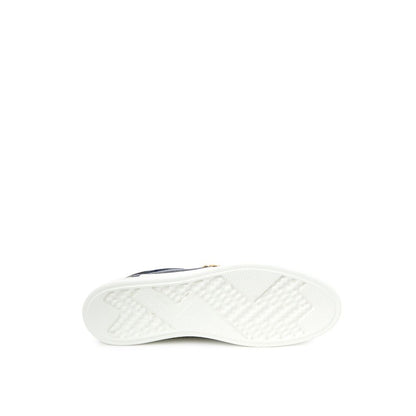 Roberto Cavalli Blue Leather Sneaker by Roberto Cavalli