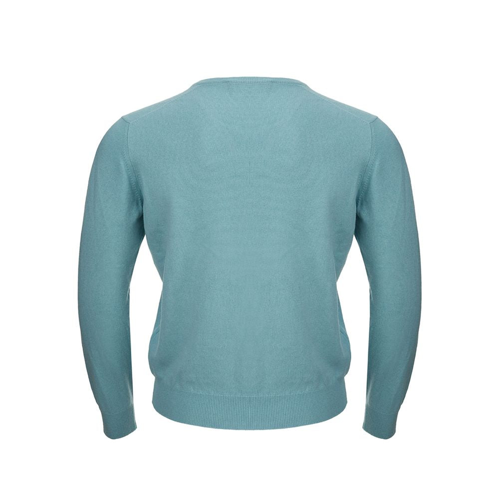 Gran Sasso Turquoise Cashmere Sweater Elegance by Gran Sasso