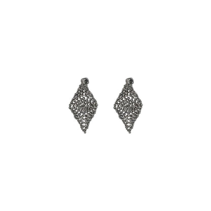 Boucles d'oreilles en argent facetté Brunello Cucinelli