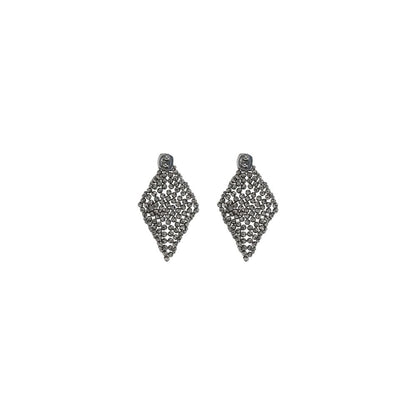 Boucles d'oreilles en argent facetté Brunello Cucinelli