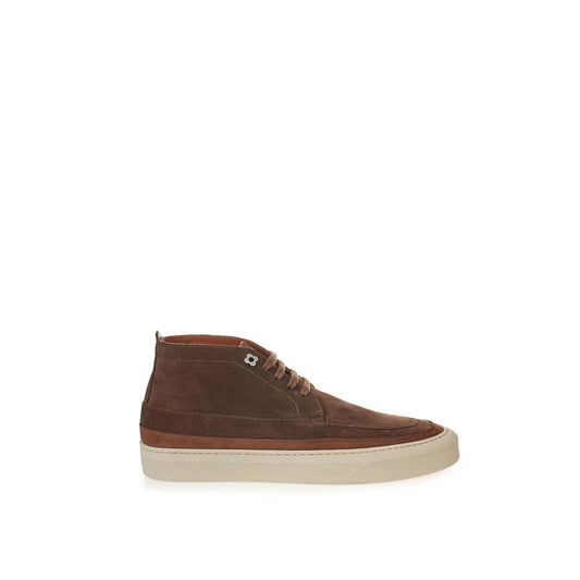 Lardini Elegant Suede Sneakers in Rich Brown by Lardini