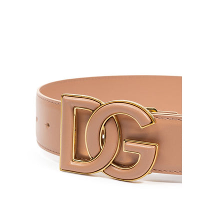 Dolce &amp; Gabbana Pink Leather Belt